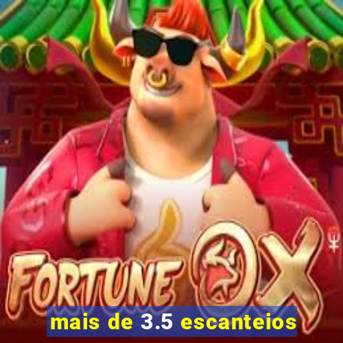 mais de 3.5 escanteios